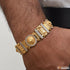 1 Gram Gold Plated Lion with Diamond Gorgeous Design Bracelet for Men - Style C265